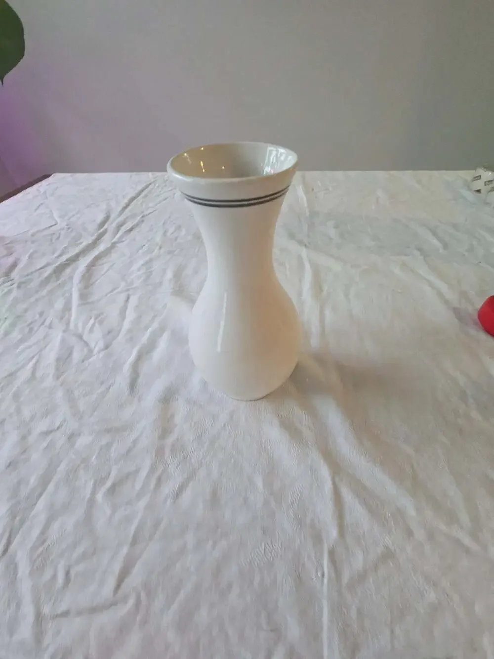 Vintage Hand Painted Cherry Blossom Ceramic Vase